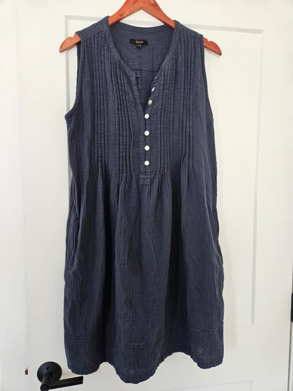 Quince Blue Smock dress
